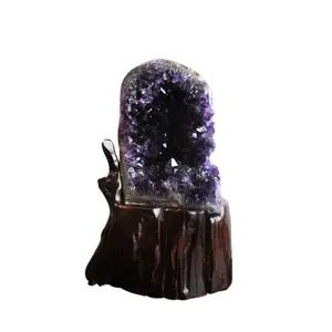 Large-sized Object Crystal Ornament Raw Ore Amethyst Cave Cornucopia Amethyst Raw Stone Wholesale Natural Amethyst Cluster Free