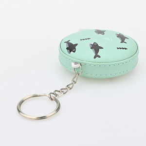 Regalo creativo 1.5M nastro di misurazione in pelle simpatico nastro morbido misura portachiavi mini nastro di misurazione con logo stampato - Product Image 3