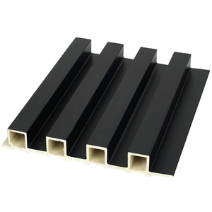 Panneaux de revêtement mural en <span class=keywords><strong>bois</strong></span> composite WPC modernes, imperméables et ignifuges pour mur de fond de télévision et décoration intérieure - Product Image 5