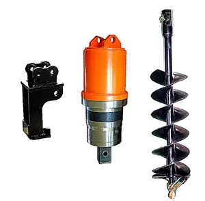 Fabricação De Fábrica Mini Escavadeira Auger Post Hole Digger Máquina De Perfuração Máquina Hidráulica Terra Auger Drive Para Venda