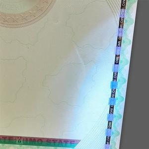 Certificado de autenticidad Origen Anti-falsificación Certificado de grado de holograma Papel de impresión Seguridad - Product Image 3