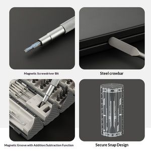 Juego de Destornilladores de Precisión 128 en 1, Kit de Herramientas de Reparación Electrónica Multifunción con Estuche Tipo Libro para Teléfono, Laptop y PC - Product Image 3