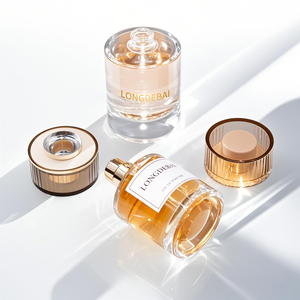 New Design Custom Crimp Round Clear Perfume <b>Spray</b> <b>Bottle</b> 30ml 50ml 100ml <b>Empty</b> Glass Perfume <b>Bottle</b> With Plastic Lid - Product Image 4