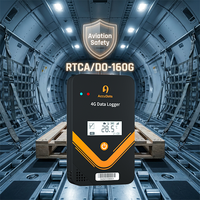 Enregistreur de données de fret aérien 4G conforme RTCA/DO-160G S360, haute sécurité, plastique ignifuge UL94 V-0, traqueur de température OEM/ODM