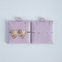 Pochette en microfibre velours ZXF recyclable 6*6 personnalisée pour pendentifs, boucles d'oreilles, cartes cadeaux et emballages de bijoux