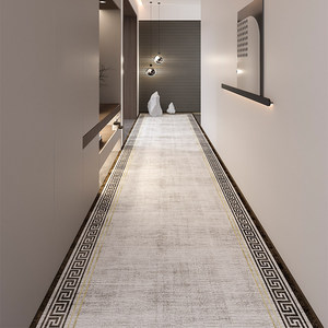 Tapis de couloir long haut de gamme tissé à la machine, antidérapant, résistant à la saleté, sans lavage, personnalisable, pour hôtel et usage domestique - Product Image 5