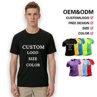 T-shirts personnalisés Gahumi en polyester à séchage rapide pour hommes, vente en gros à bas prix, impression de logo sur mesure, sublimation sportive