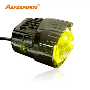 Aozoom Led Driving Headlight External Lighting Dual Color Auxiliary Light For Electric Motorcycle High Low Beam LED Driving Lamp