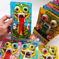 Bonbons gélifiés amusants en forme de cobra, jouet dentaire avec œil, dent, langue, emballage en boîte de sucre