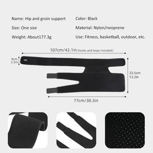 VBOSi 9638 vente en gros sport blessure soutien élastique cuisse stabilisateur pansement réglable aine Compression Wrap douleur protectrice - Product Image 6