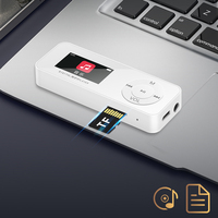 Mendukung kartu memori TF 32GB, pemutar musik MP3 digital, pemutar MP3 mini portabel dengan layar