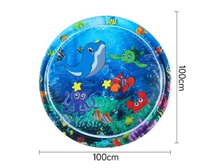 Tapete Inflable para Bebés con Diseño de Vida Marina, Anillo de Natación, Tapete de Gateo, Asiento, Juguetes para Bebés - Product Image 6