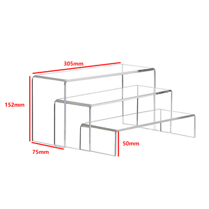 Exhibidor Acrílico Transparente Personalizado <span class=keywords><strong>de</strong></span> 3 Niveles, Organizador <span class=keywords><strong>de</strong></span> Escritorio para Cosméticos, Perfumes y Coleccionables - Product Image 6
