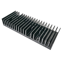 Dissipateur thermique pour amplificateur série 6000, 250(L)*40(H)*100(P)mm, profilés en aluminium sur mesure 6063 T5