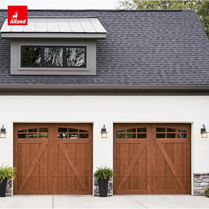 <span class=keywords><strong>Porte</strong></span> <span class=keywords><strong>de</strong></span> <span class=keywords><strong>garage</strong></span> verticale à accordéon moderne du milieu du siècle Alland Wood <span class=keywords><strong>avec</strong></span> <span class=keywords><strong>porte</strong></span> et cadre en bois, charnières, accessoires <span class=keywords><strong>de</strong></span> verrouillage - Product Image 1