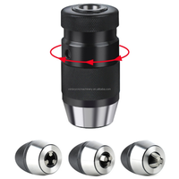 1-10mm B12 mandrin de perceuse autobloquant adaptateur de douille mandrin de perceuse auto-tendant porte-outils rotatifs