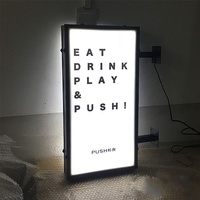 Enseigne publicitaire LED extérieure personnalisée double face Kexian, enseignes lumineuses, boîte à lumière LED