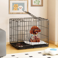 Cage pour animaux de compagnie en fer de haute qualité pour intérieur, pour chat et chien de grande taille, design moderne, simple et classique, respirante, installation facile, niche pour ours