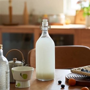 Botellas con Cierre Hermético para Vino <span class=keywords><strong>de</strong></span> Frutas <span class=keywords><strong>Casero</strong></span>, Botellas <span class=keywords><strong>de</strong></span> Vidrio para Vino <span class=keywords><strong>de</strong></span> Arroz, Decantadores <span class=keywords><strong>de</strong></span> Vino <span class=keywords><strong>de</strong></span> Grado Alimenticio con Tapas Herméticas - Product Image 5