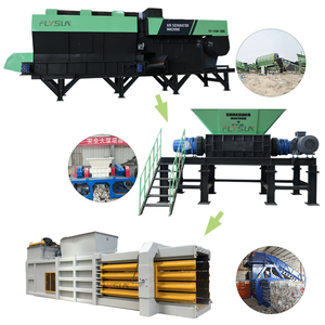 Ligne de production entièrement automatique pour l'alimentation, le criblage, la séparation des matériaux légers et lourds et l'utilisation des ressources - Product Image 1