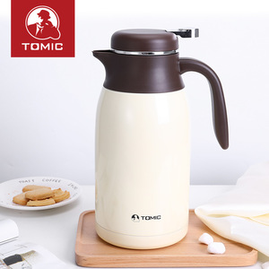 Termo de Acero Inoxidable Tomic Vacuum de 2L, Gran Capacidad, para Café, con Aislamiento para Agua Caliente - Product Image 4