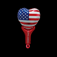 Ballons gonflables en forme de drapeau américain 27*46.5cm, assortis, pour la fête de l'Indépendance, cadeau de fête, vente en gros