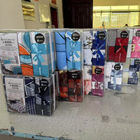 En stock : Parure de draps en microfibre King Size 6 pièces imprimée avec drap-housse et taies d'oreiller Sabana Polar