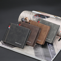Dompet Pria Baellerry Multi Kantong Kasual Model Pendek Terbuka Kecil Tempat Kartu