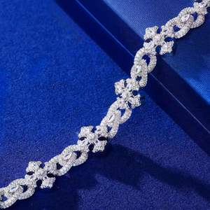 Bracelet cubain unisexe BRILLIANT DIAMANT 14 mm avec fermoir boîte, bijoux de mariage tendance, 34g, style hip-hop luxueux - Product Image 3