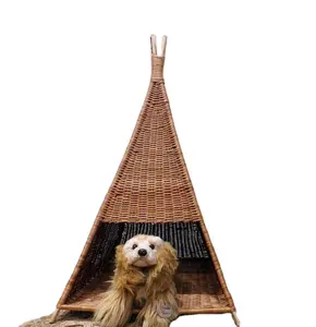 새로 디자인 된 등나무 침대 집 애완 동물 둥지 고품질 애완 동물 탱 대나무 침대