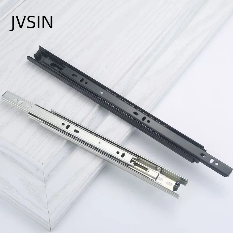 Drawer Rollers parts Cabinet furniture hardware cabinet Cabinet Zinc Plated Full Extension drawer sliding