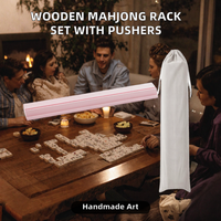 Tapis de Mahjong Yunjing fait main, support de tuiles de Mahjong américain en bois, pousseurs magnétiques, accessoires de jeu de table modernes, table en option