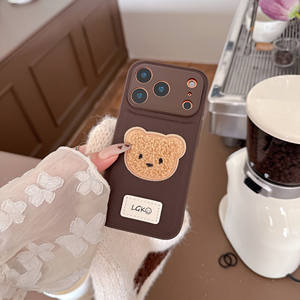 Étui de téléphone en peluche pour 17/16 <span class=keywords><strong>Pro</strong></span> <span class=keywords><strong>Max</strong></span>/15/<span class=keywords><strong>14</strong></span>/13/12 Series - Étui de protection en cuir anti-chute - Product Image 5