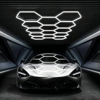 Système d'éclairage LED hexagonal modulaire connectable, panneaux de plafond en nid d'abeille, 6500K, IP20, garantie 2 ans, pour maison, garage, studio