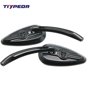 Accessoires de moto TIYPEOR pour <span class=keywords><strong>Harley</strong></span> 883 Cruise Prince rétroviseur rétro tout en aluminium réaménagé rétroviseur inversé - Product Image 3