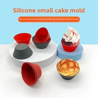 Moule à gâteau en silicone, moule à muffins, moule à tartelettes aux œufs, moule à gâteau de riz, résistant au four, forme ronde