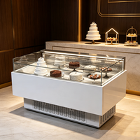 Vitrine de présentation de pâtisseries OEM/ODM de comptoir, R290, avec cadre en acier galvanisé, pour magasins commerciaux de chocolats, sushis et desserts