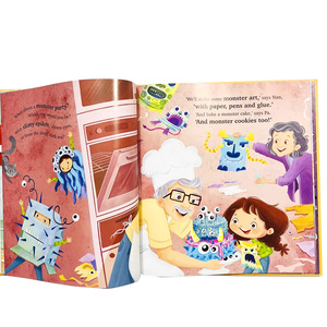 หนังสือฮาโลวีนคุณภาพสูงแบบกำหนดเอง น่ารัก ลายการ์ตูน สำหรับการเรียนรู้เบื้องต้น เข้าเล่มแบบเย็บกี่ ปกแข็ง พิมพ์ฟิล์มบนกระดาษแข็ง - Product Image 6