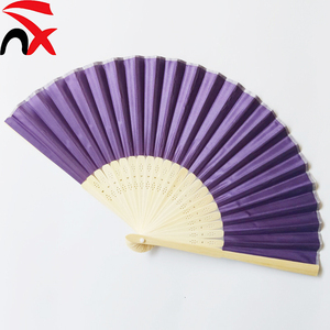 Éventail pliant en soie et polyester, style nervures, pour la danse, les fêtes, les festivals, les anniversaires et les mariages - Vente en gros - Product Image 3