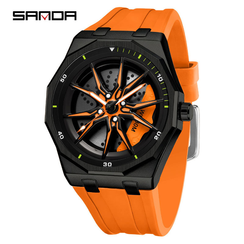 Naranja y negro