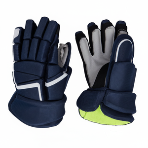 Gants de hockey sur glace OEM design d'équipe personnalisé avec logo brodé fermeture antidérapante à enfiler doublure intérieure souple - Product Image 1
