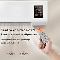 Lovfe Vente en Gros Maison 1800W Chauffage d'Appoint Électrique Mural Sans Conduit avec Télécommande PTC et Thermostat