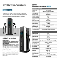Station de recharge DC pour véhicules électriques 40-600 kW, CCS2 Combo 2 GB/T, double sortie, OCPP IP55, double pistolet, sur pied, EAC pour le Kazakhstan et l'Asie centrale