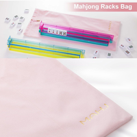 Sac à cordon en velours de 22 pouces pour Mahjong, étui portable personnalisé pour bâtons de Mahjong, pochette d'accessoires de jeu de Mahjong