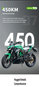 Moto sportive verte 200cc refroidie par air, faible consommation de carburant, pour trajets quotidiens, conduite en montagne, moto pour débutants - Product Image 6