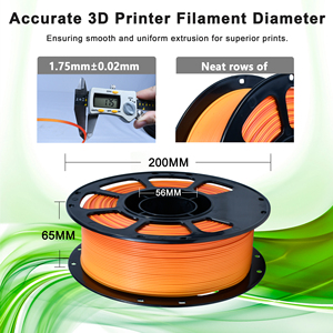 Filamento PLA+ IBOSS con Gradiente Mate, Rojo Amarillo, 1.75mm, 1kg, Fácil de Imprimir para Bricolaje y Prototipos, Filamento para Impresión 3D - Product Image 3