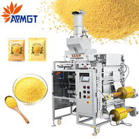 Machine d'emballage automatique de sachets de granulés de millet 10g sucre, sel, levure sèche en poudre, sésame scellage 4 côtés
