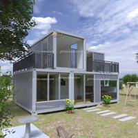 Pour hôtel conteneur préfabriqué de luxe, maison modulaire, design moderne, structure en acier léger, mobile