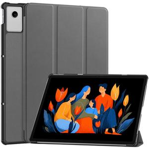 Étui de téléphone étanche pour Lenovo Idea Tab Plus 12.1, texture Custer, support pliable à 3 volets, étui intelligent en cuir pour tablette - Product Image 1