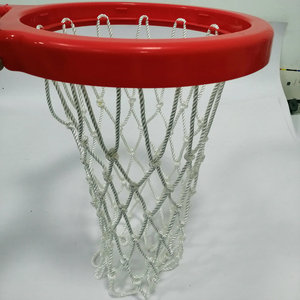 Reti per <span class=keywords><strong>Canestro</strong></span> da Basket in Poliestere, Colori Rosso/Bianco, Varie Misure, Resistenti e Spesse - Product Image 2